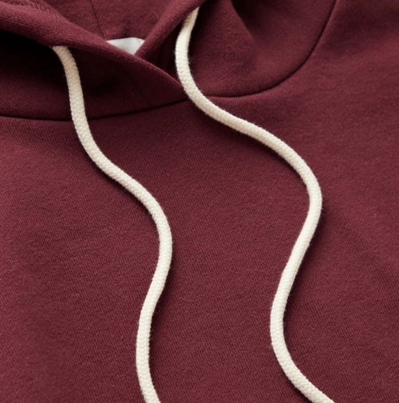John Elliott - Beach Loopback Cotton-Jersey Hoodie - Burgundy - Picture 6 of 10